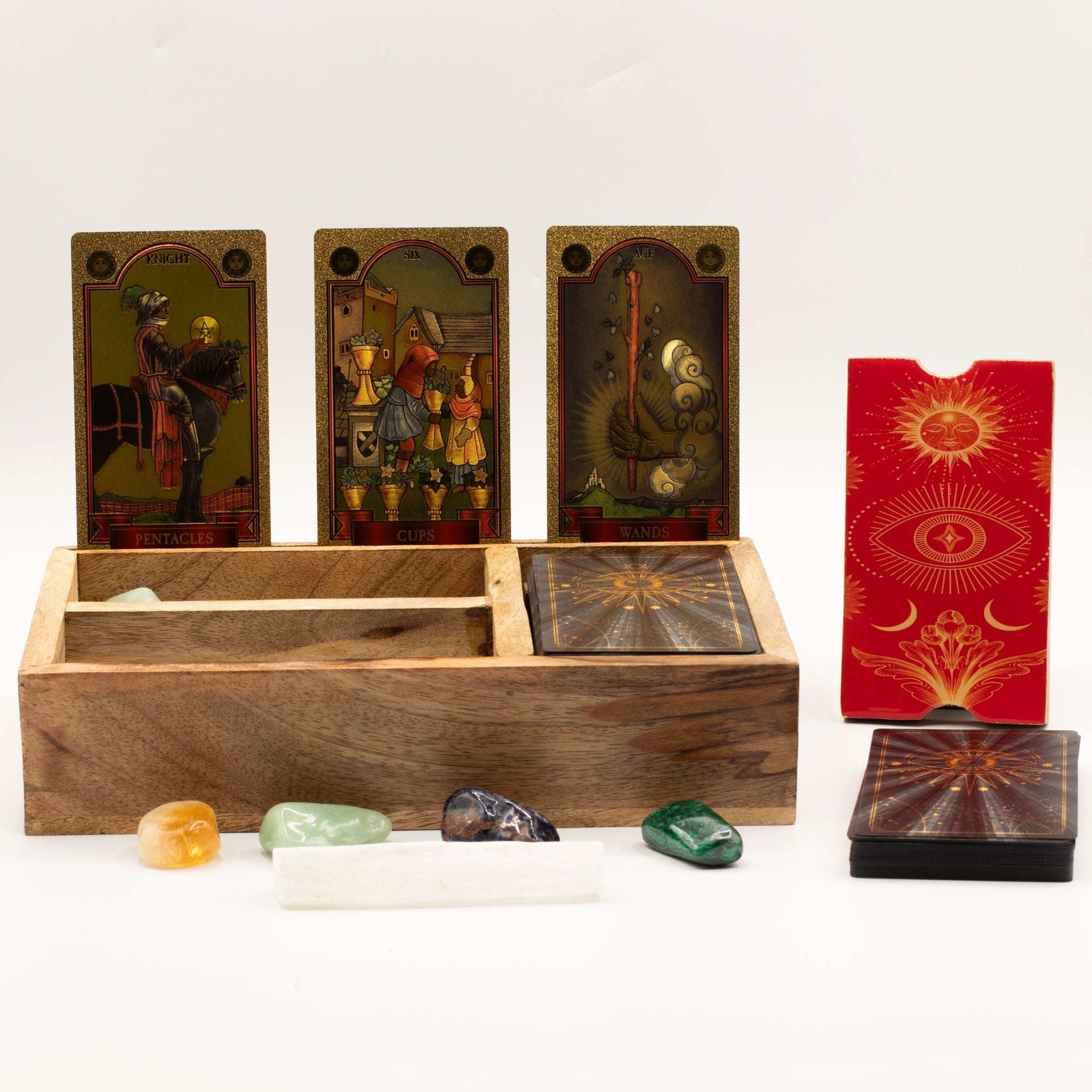 Caja de Tarot de Madera con Compartimentos ( 12 fabulosos modelos diferentes )