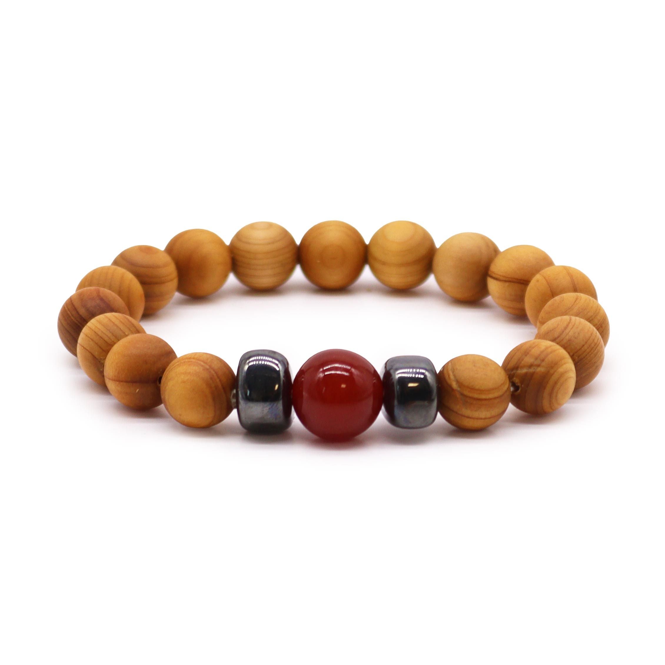 Pulsera de Cedro y Piedras- Chakras ( 8 modelos )