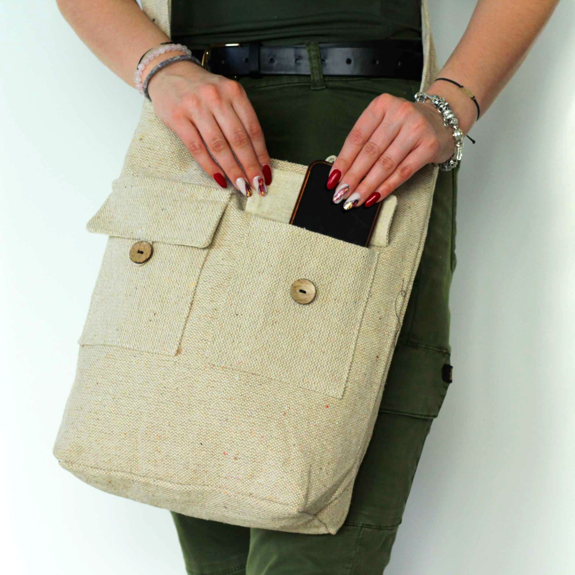 Bolso de Dos Bolsillos Tonos Naturales ( 8 modelos )