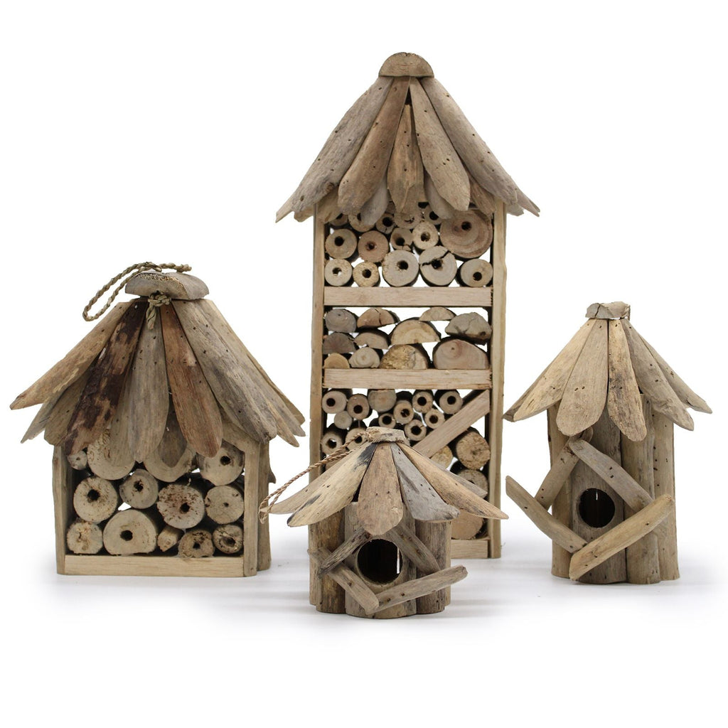 Comederos y Refugios para Pájaros, Abejas e Insectos ( 3 modelos )