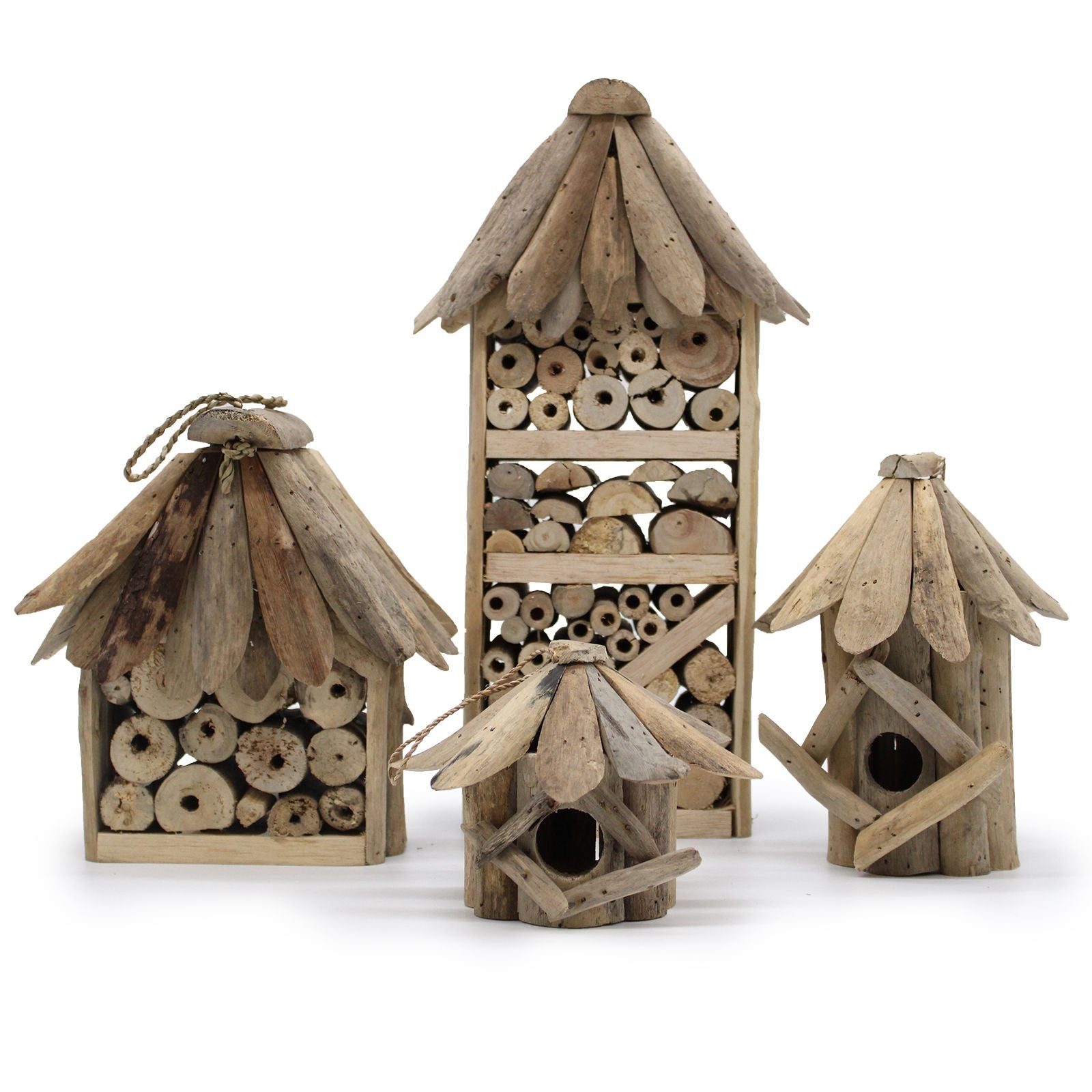 Comederos y Refugios para Pájaros, Abejas e Insectos ( 3 modelos )