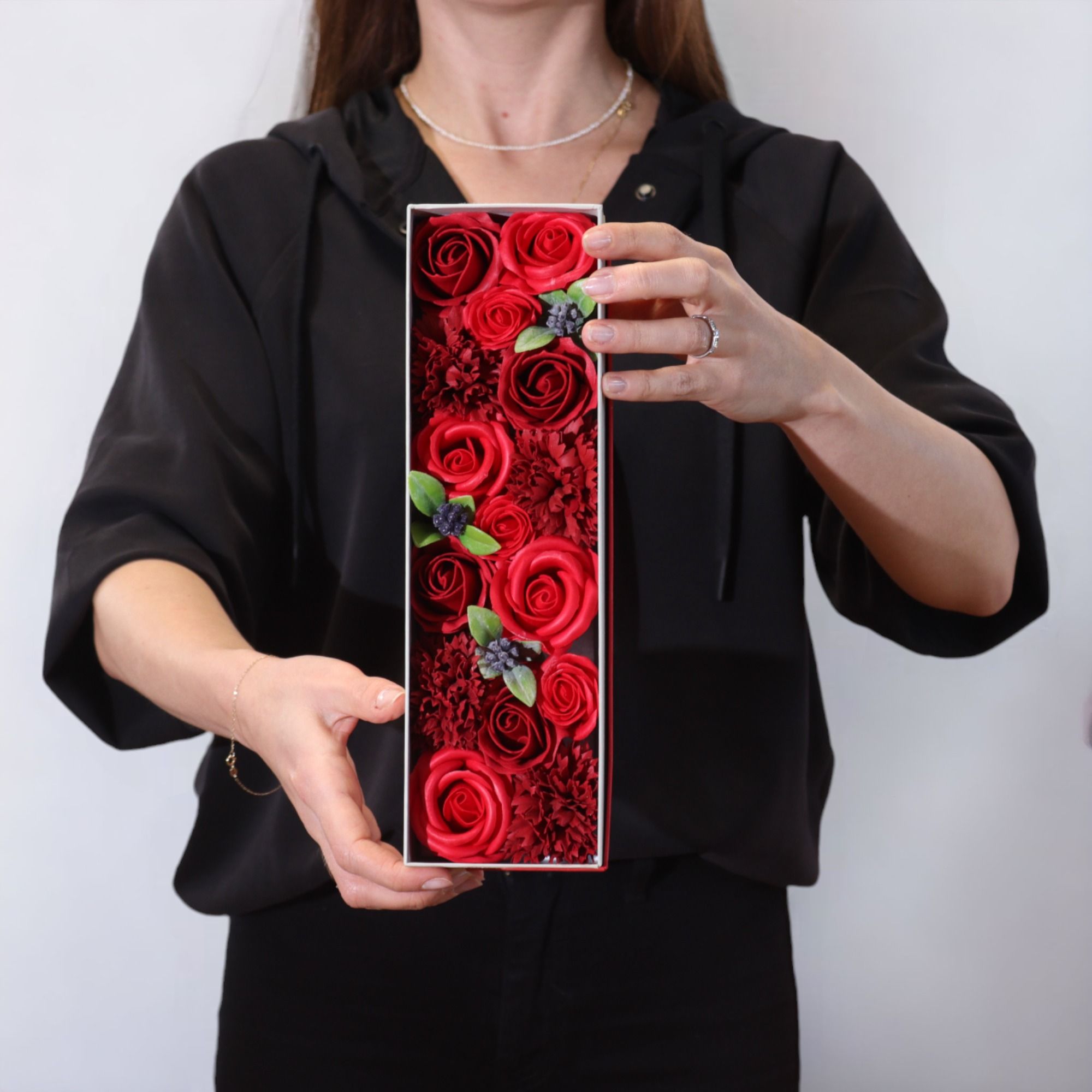 Flores de Jabón Celebraciones y Festejos -  Caja Larga ( 6 modelos diferentes )