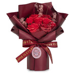 Ramo Grande de Flores de Jabón - El Amor es Eterno - Tarjeta de Regalo ( 3 modelos )