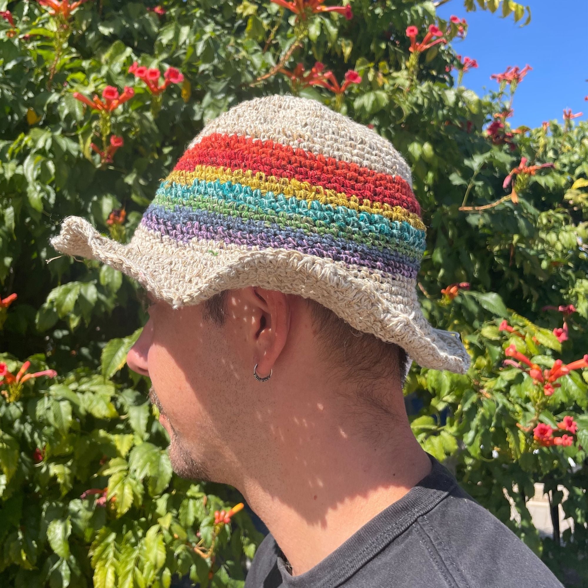 Sombrero de Festival Boho de Cáñamo y Algodón ( 6 modelos )
