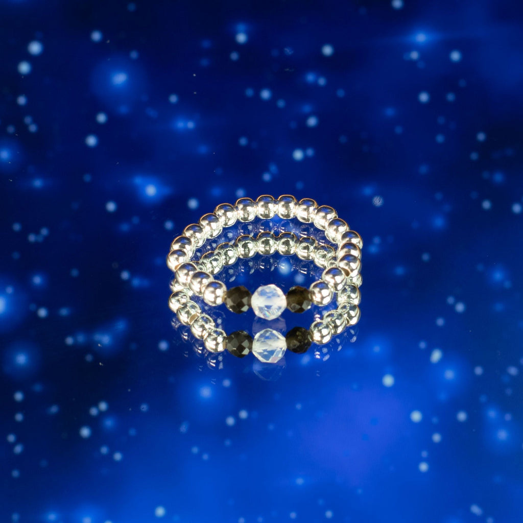 Conjunto de 3 Anillos con Gemas Ninfa ( 7 modelos )