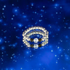 Conjunto de 3 Anillos con Gemas Ninfa ( 7 modelos )
