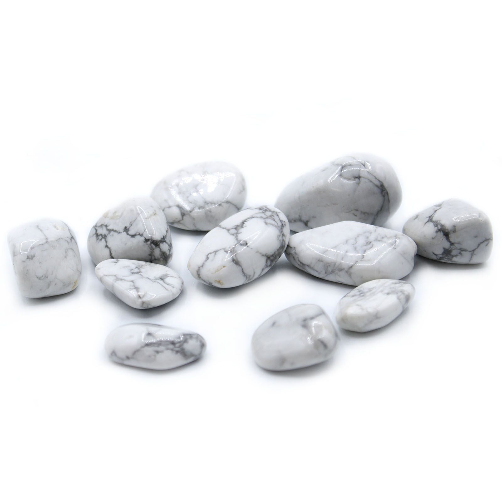 24x L Tumble Stones - Howlita