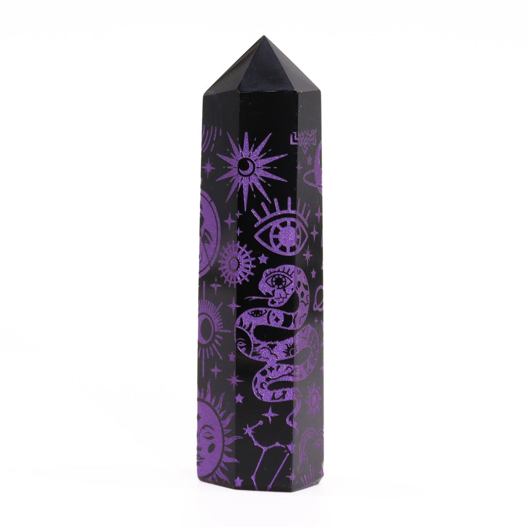 Punta de Obsidiana Negra Natural ( 5 modelos )