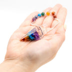 Péndulo de Orgonita 7 Chakras (Hecho a Mano) ( 12 modelos )