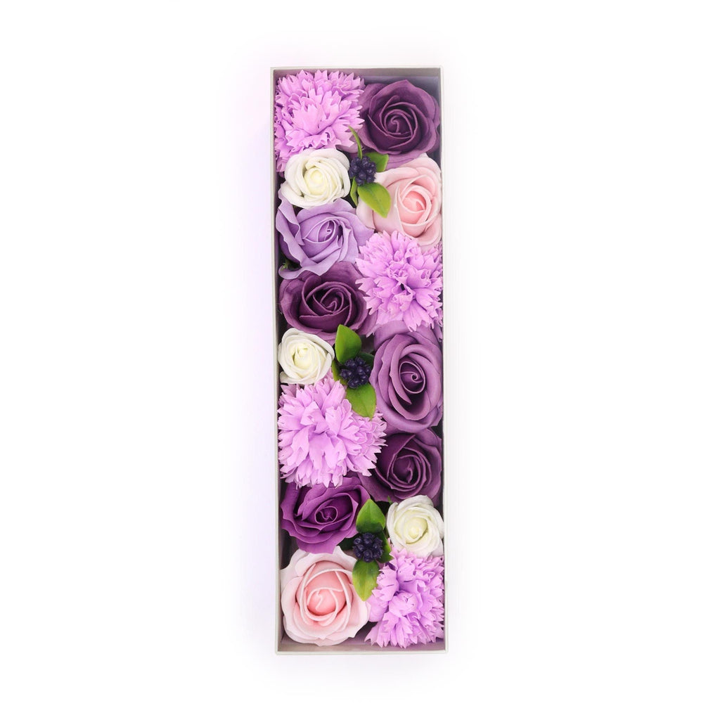 Flores de Jabón Celebraciones y Festejos -  Caja Larga ( 6 modelos diferentes )