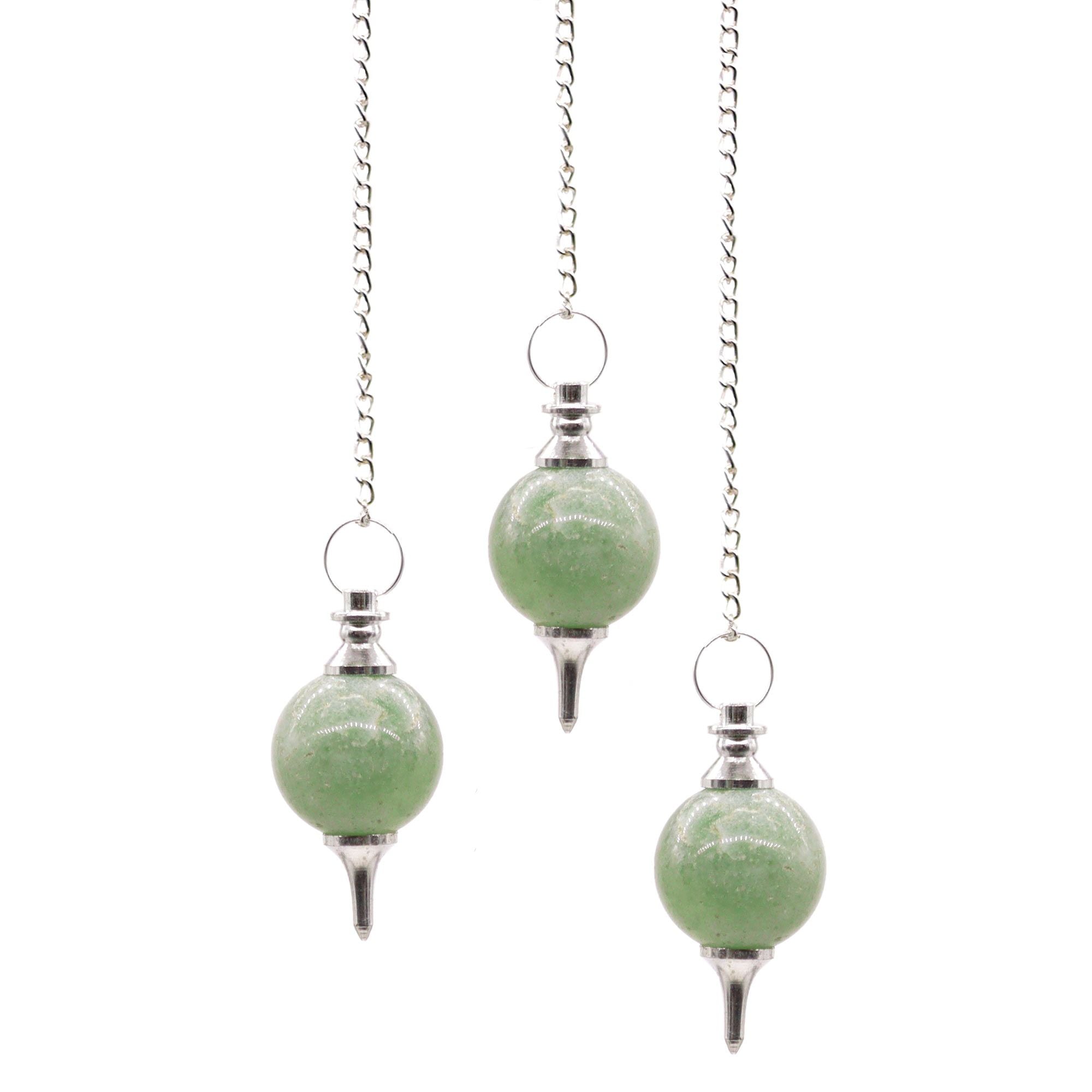 Péndulo Esfera de Gemas con Cadena ( 6 modelos )