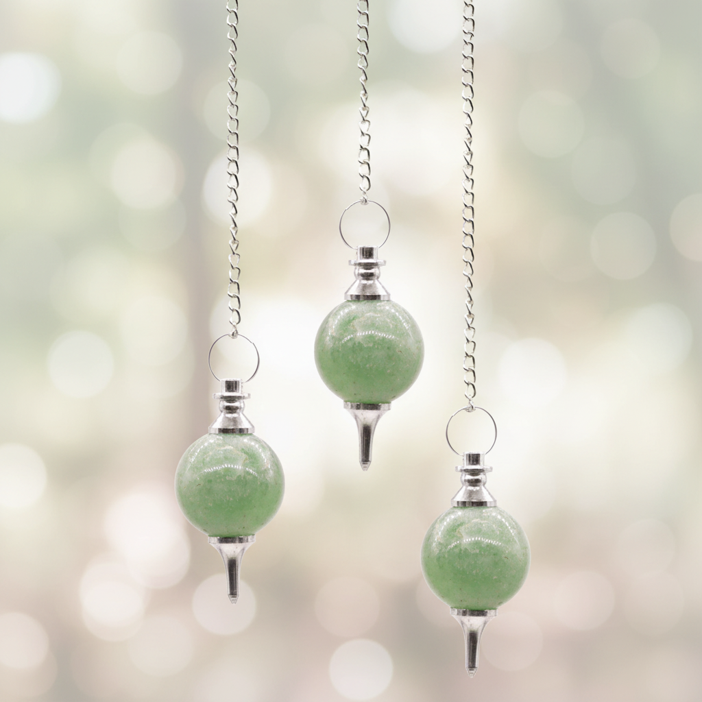Péndulo Esfera de Gemas con Cadena ( 6 modelos )