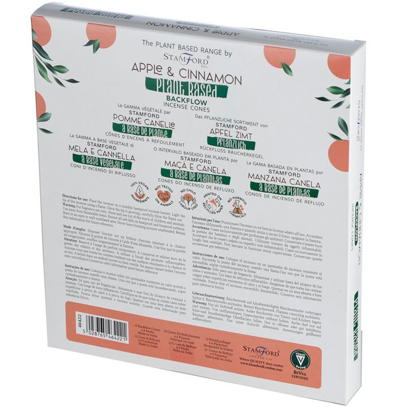 Conos de Incienso Backflow Naturales Stamford Premium (Base Vegetal) ( 14 variantes )