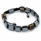 Pulsera Magnética de Hematita Estilo Shamballa – Ajustable ( 12 modelos )