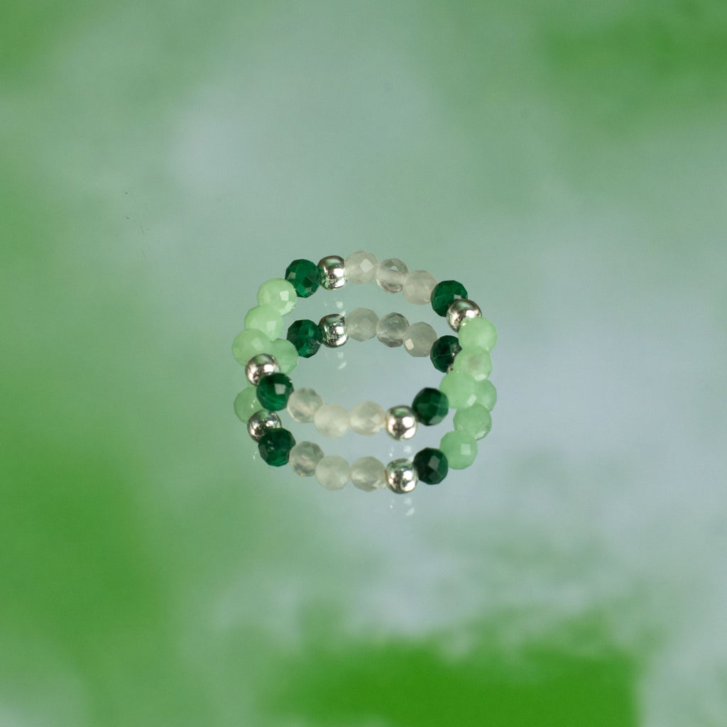 Conjunto de 3 Anillos con Gemas Ninfa ( 7 modelos )