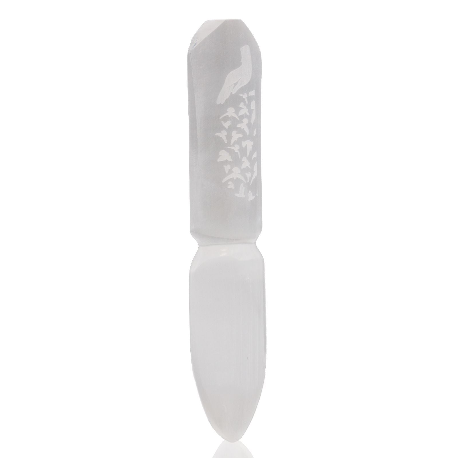 Cuchillo Ritual de Selenita Natural ( 4 modelos diferentes )