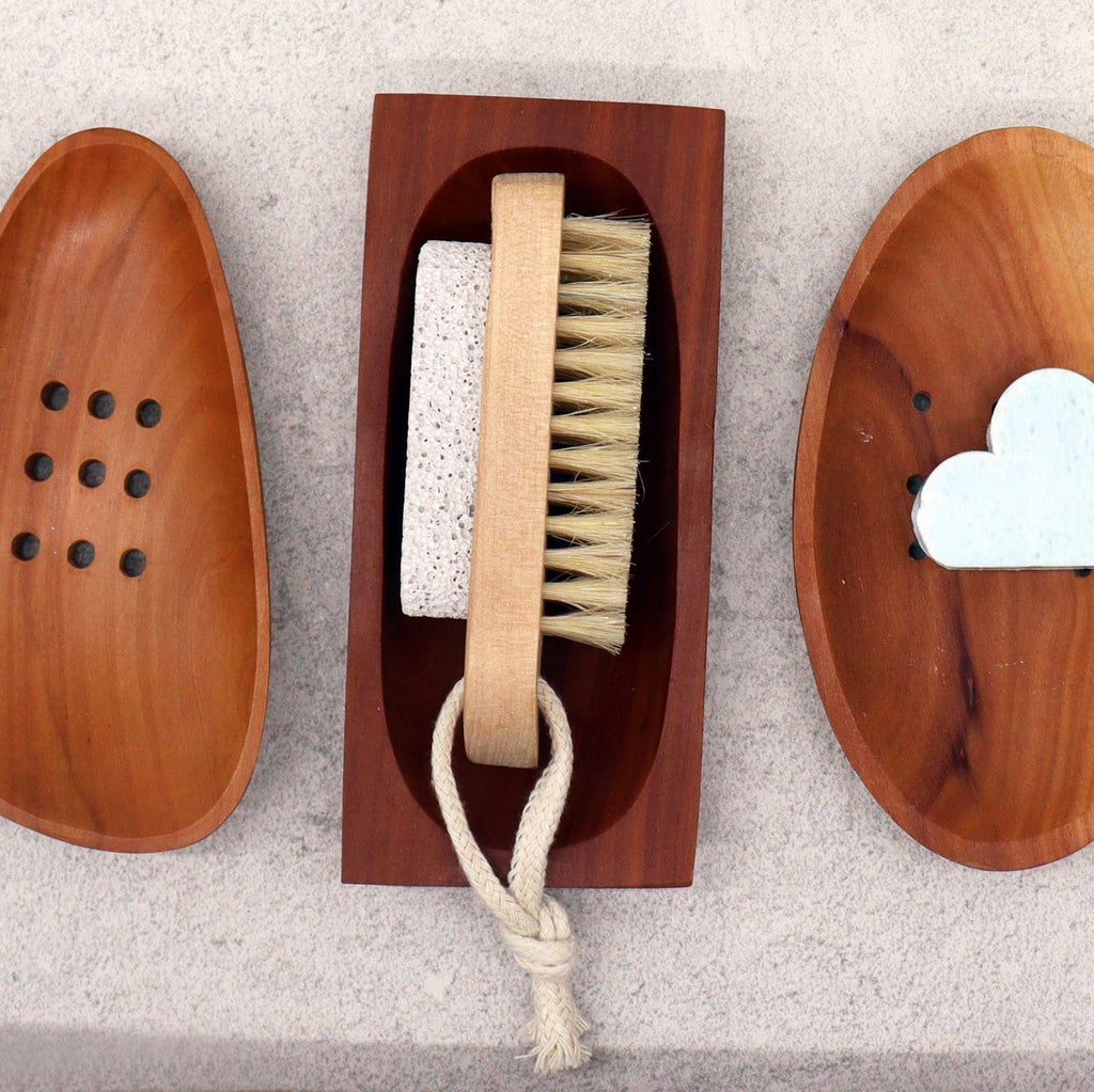 Jaboneras de Madera de Caoba ( 7 modelos )