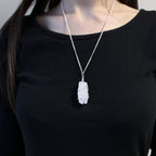 Collar de gemas envueltas en espiral - Opalita en bruto 2