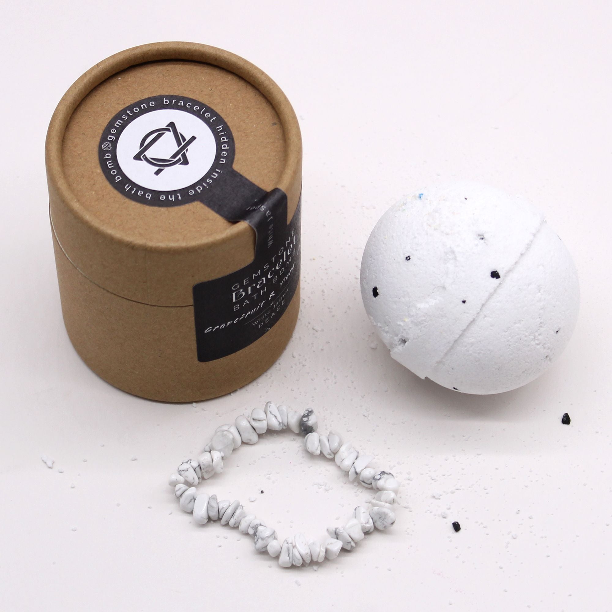 Bomba de baño con pulsera de gemas ( 6 variantes )