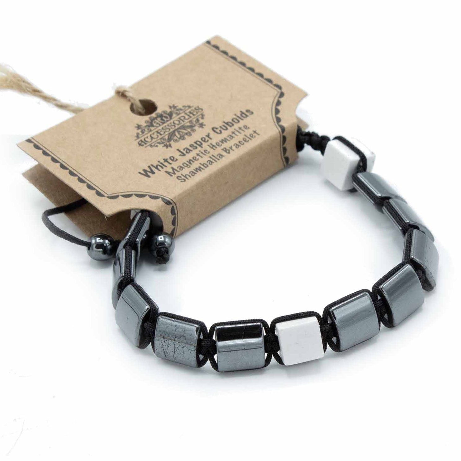 Pulsera Magnética de Hematita Estilo Shamballa – Ajustable ( 12 modelos )