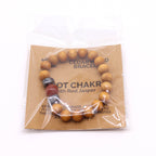 Pulsera  de Cedro - Chakra Raíz - Jaspe Rojo
