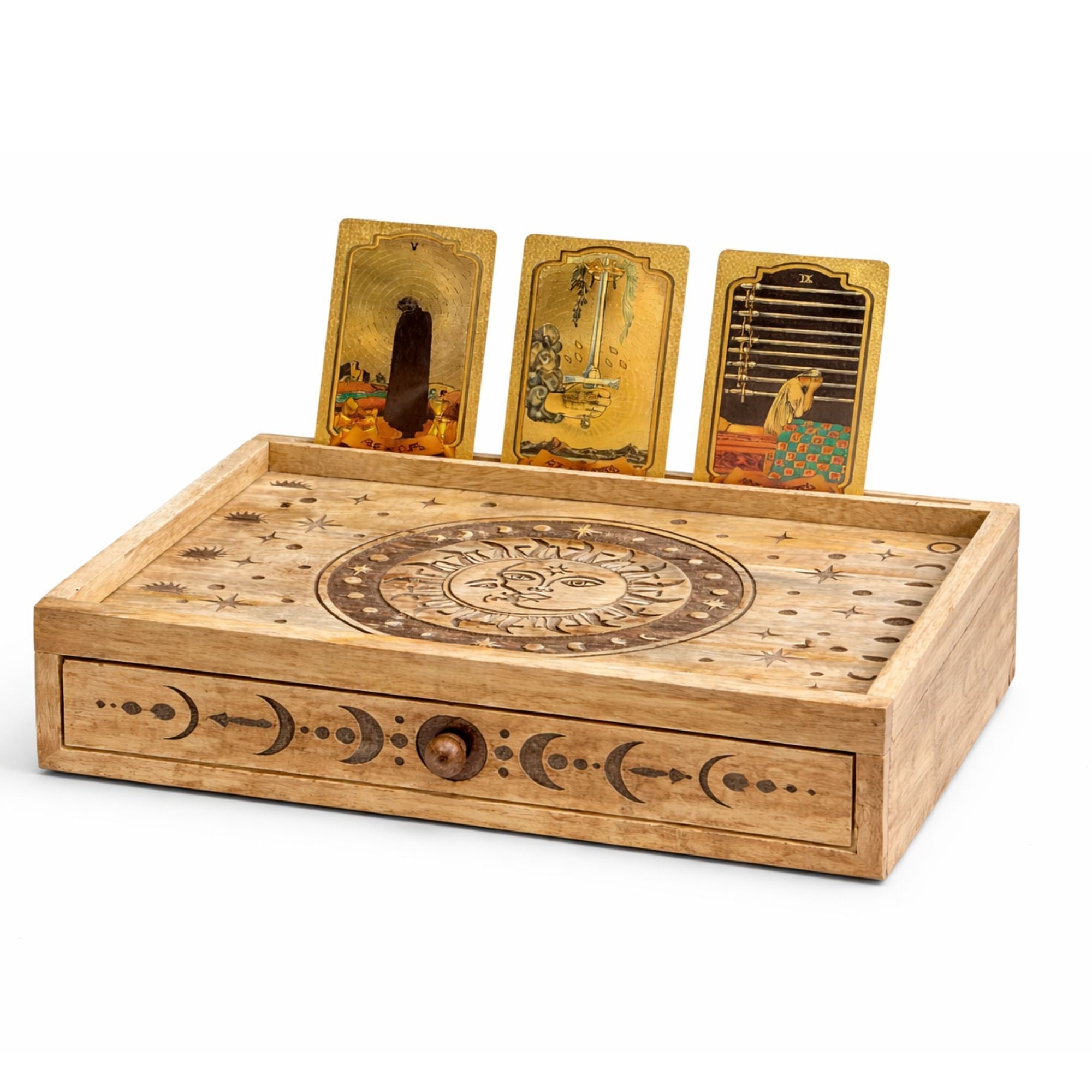 Caja de Tarot de Madera con Compartimentos ( 12 fabulosos modelos diferentes )