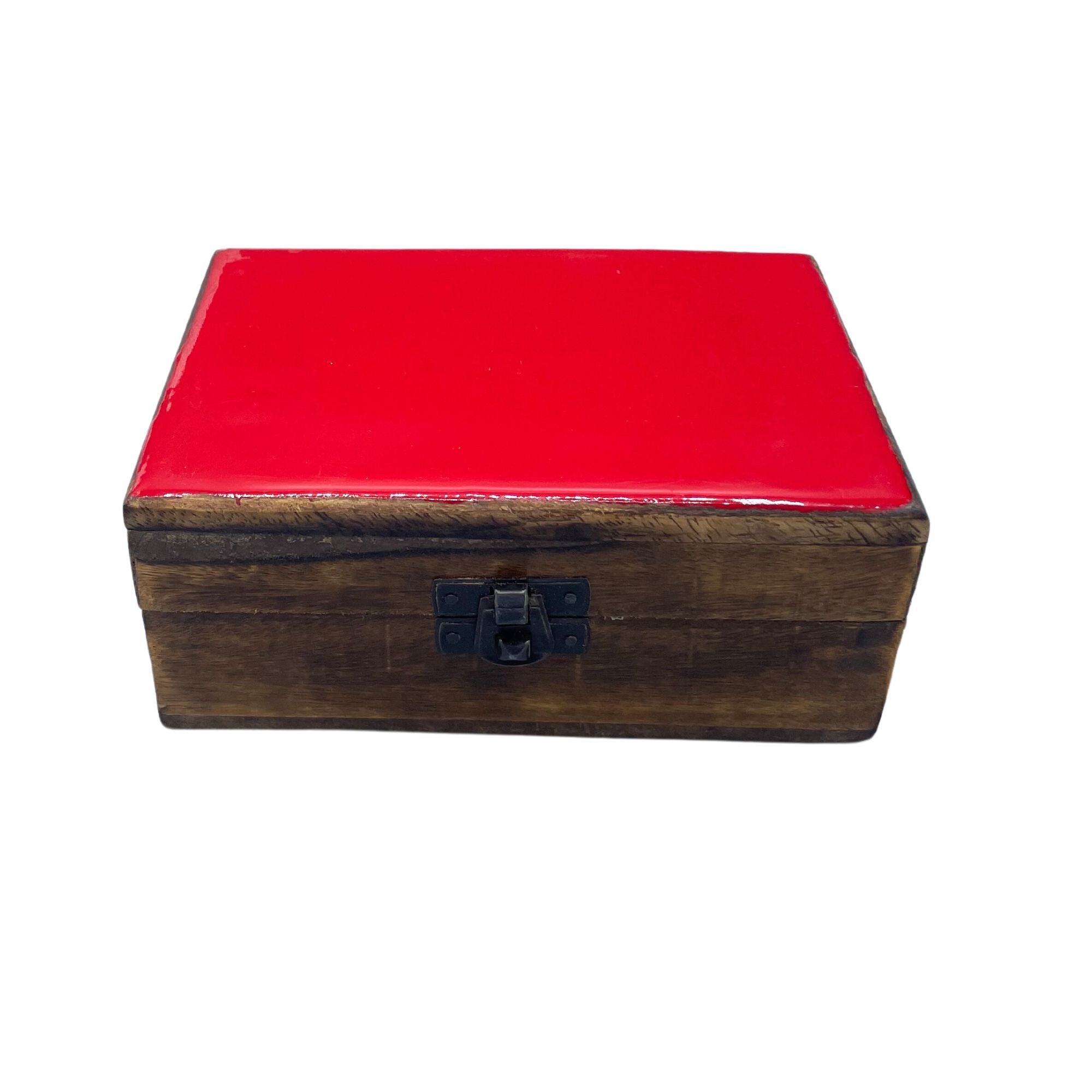 Caja de Madera con Acabado Cerámico (Artesanal) ( 22 modelos diferentes )
