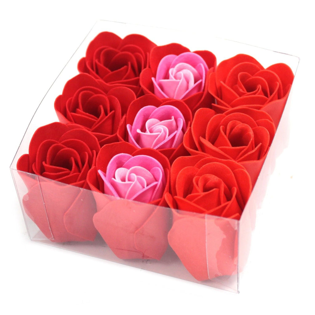 Set de 9 flores de Jabón ( 6 modelos )