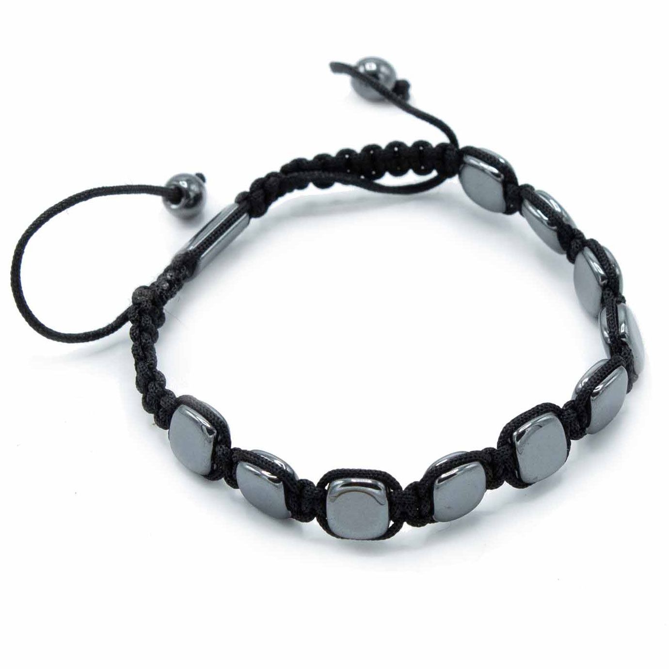 Pulsera Magnética de Hematita Estilo Shamballa – Ajustable ( 12 modelos )