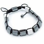 Pulsera Magnética de Hematita Estilo Shamballa – Ajustable ( 12 modelos )