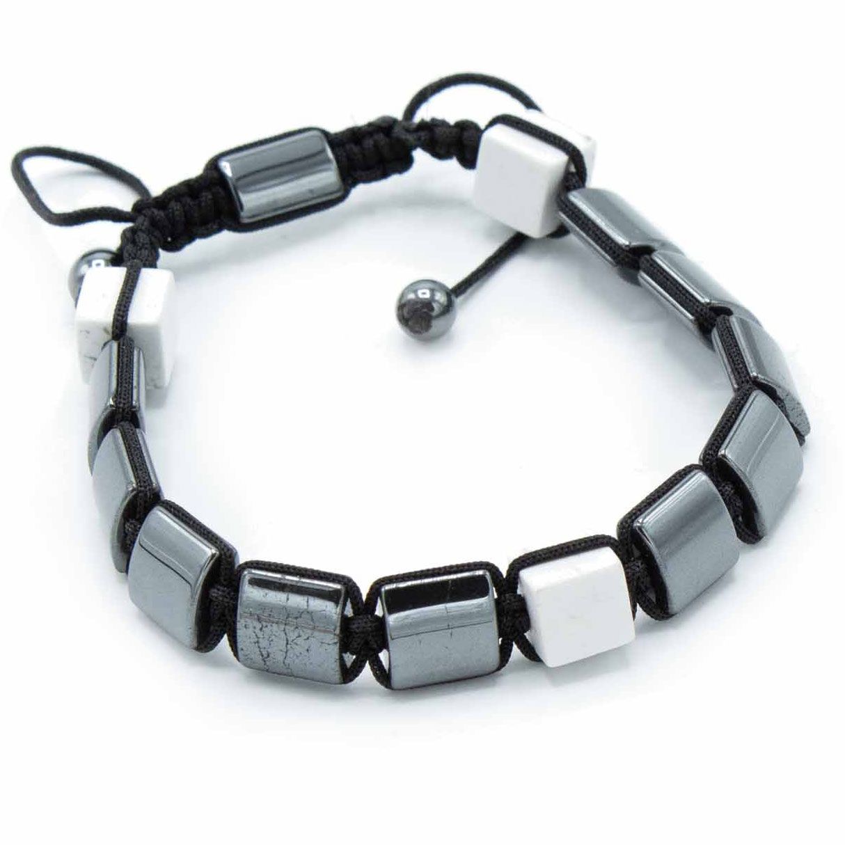 Pulsera Magnética de Hematita Estilo Shamballa – Ajustable ( 12 modelos )