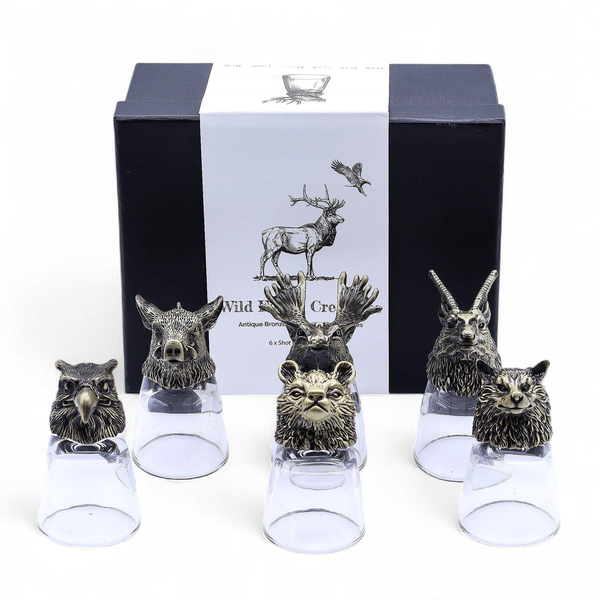 Set de Regalo Vasos de Chupito y Whisky · Criaturas Místicas ( 6 modelos )