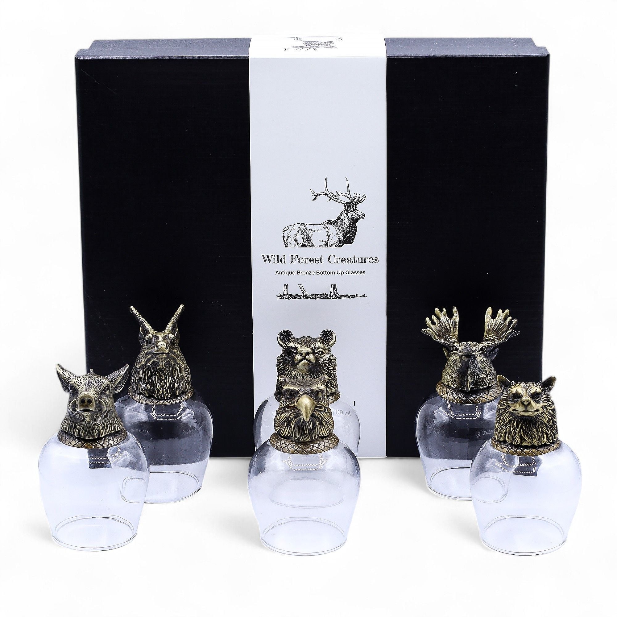 Set de Regalo Vasos de Chupito y Whisky · Criaturas Místicas ( 6 modelos )