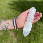 Cuchillo Ritual de Selenita Natural ( 4 modelos diferentes )