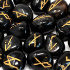 Juego de Runa de la India en bolsas - Ónix negro