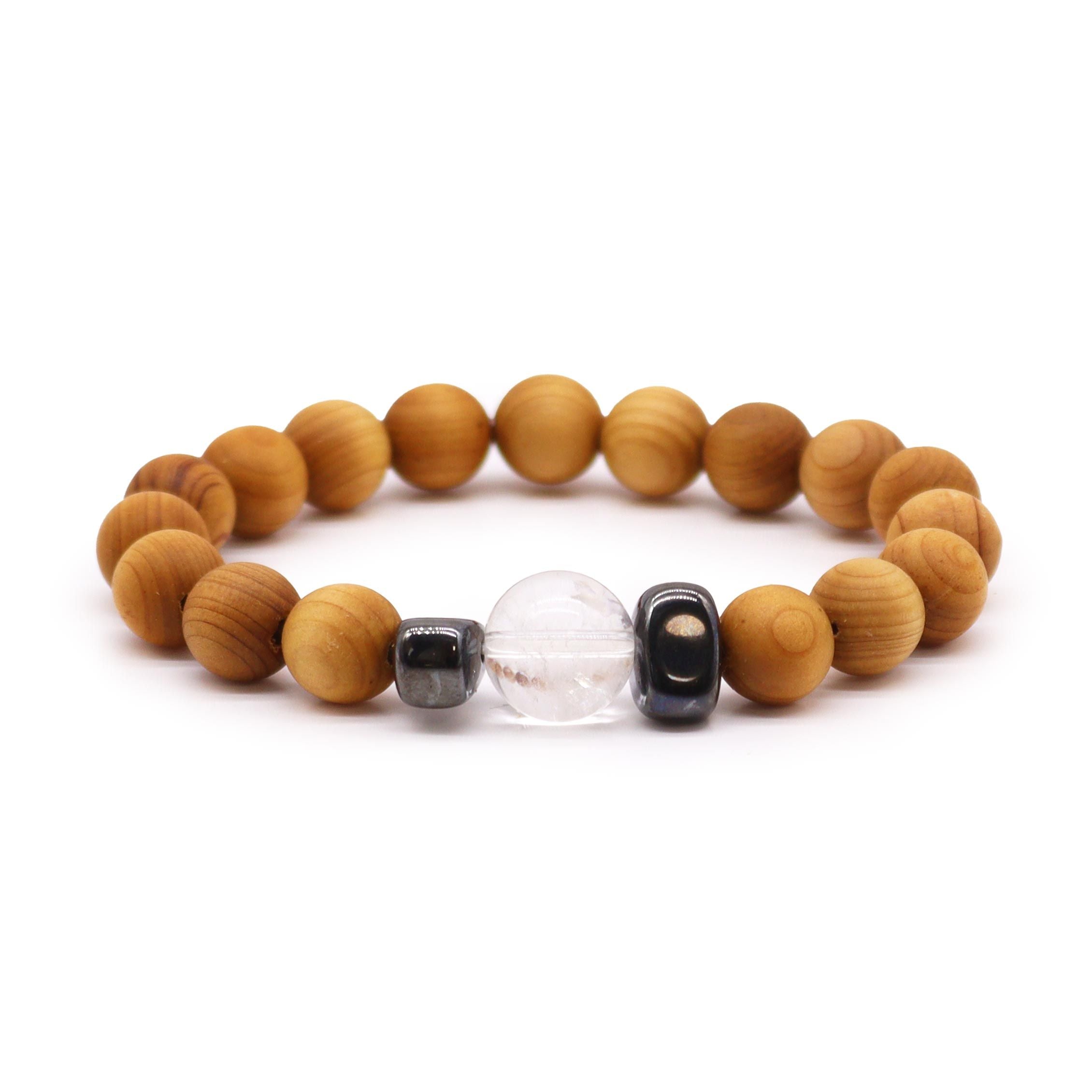 Pulsera de Cedro y Piedras- Chakras ( 8 modelos )