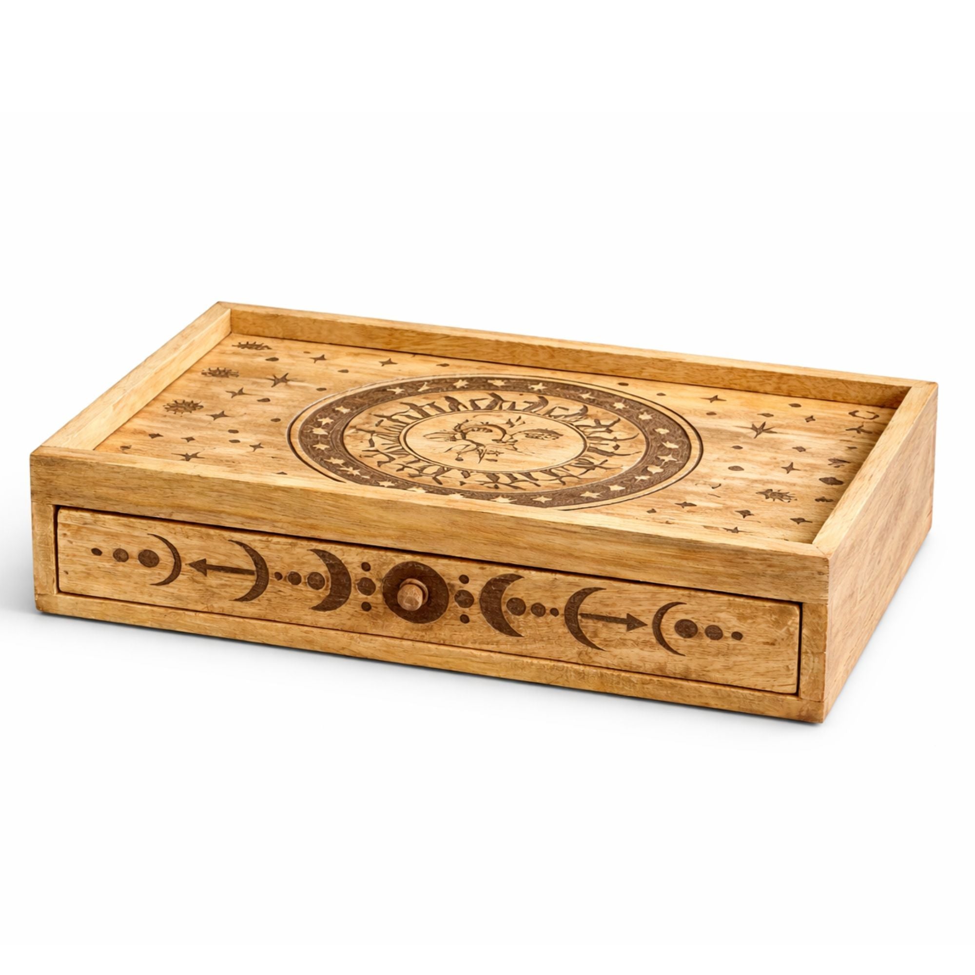 Caja de Tarot de Madera con Compartimentos ( 12 fabulosos modelos diferentes )