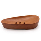 Jabonera de Caoba con Forma de Guijarros