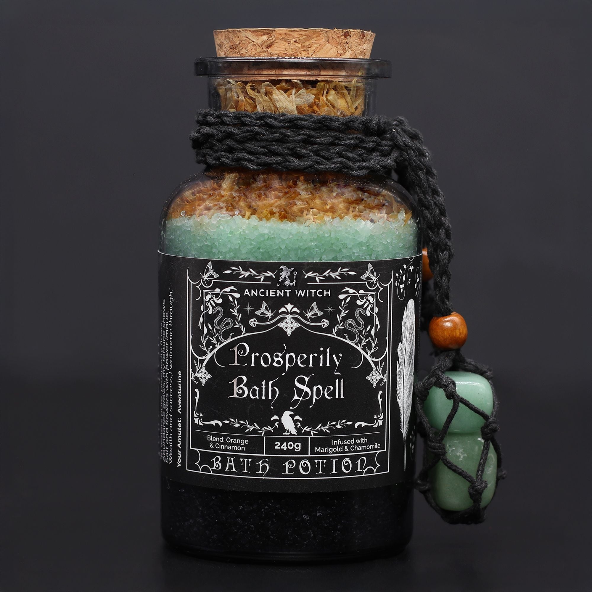 Poción Antiguo Hechizo de Baño de Bruja y Amuleto de Cristal ( 5 variantes )