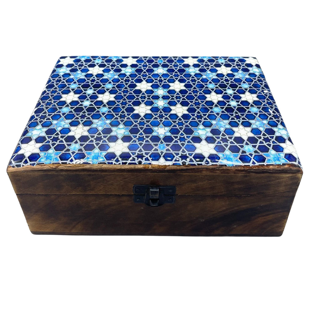 Caja de Madera con Acabado Cerámico (Artesanal) ( 22 modelos diferentes )