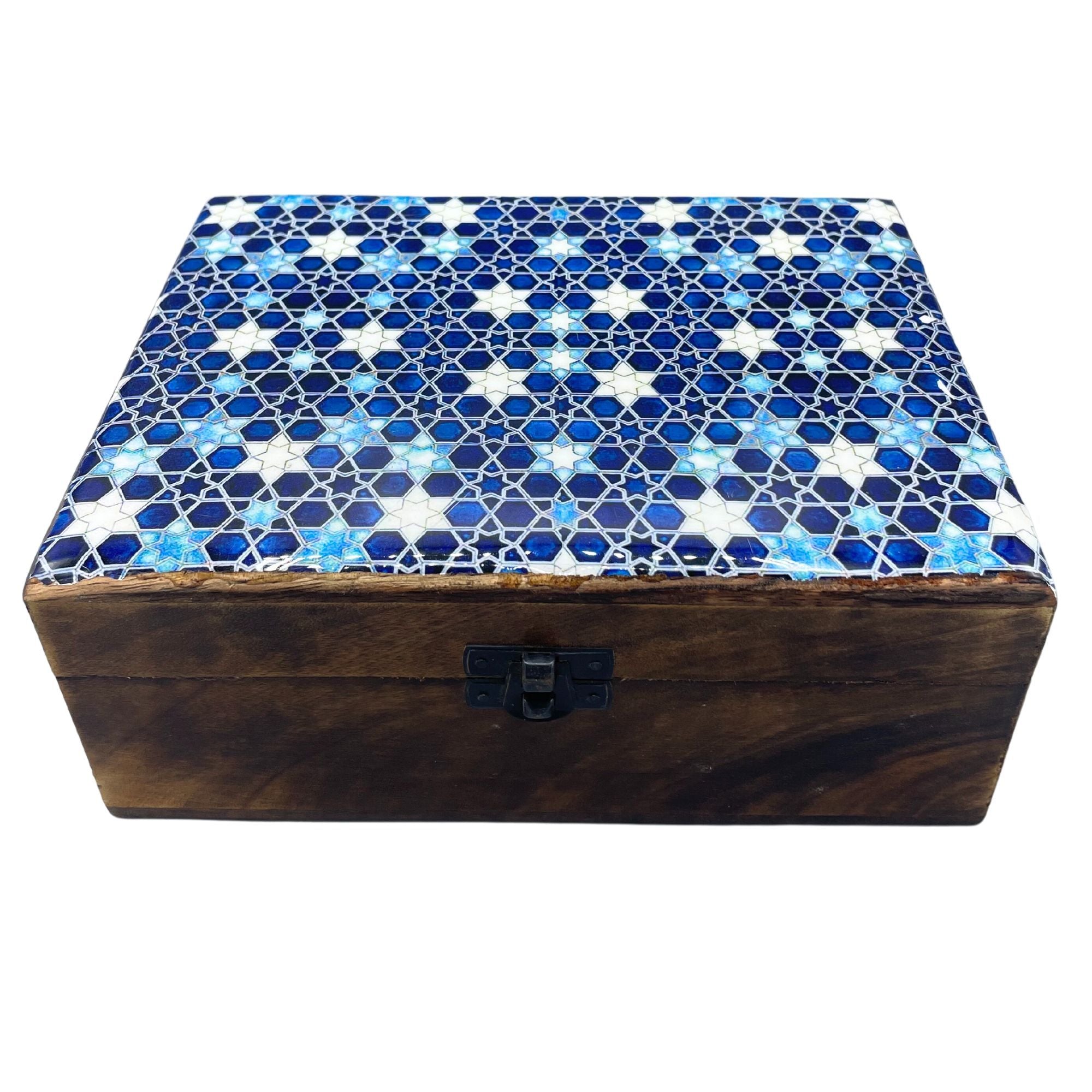 Caja de Madera con Acabado Cerámico (Artesanal) ( 22 modelos diferentes )