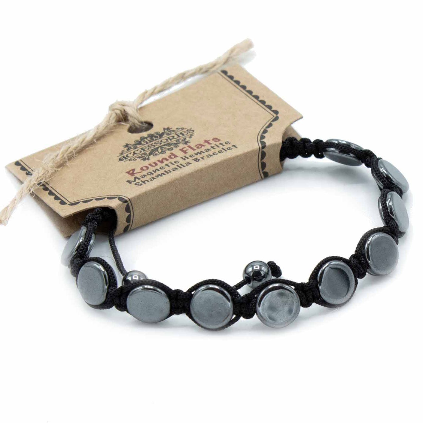 Pulsera Magnética de Hematita Estilo Shamballa – Ajustable ( 12 modelos )