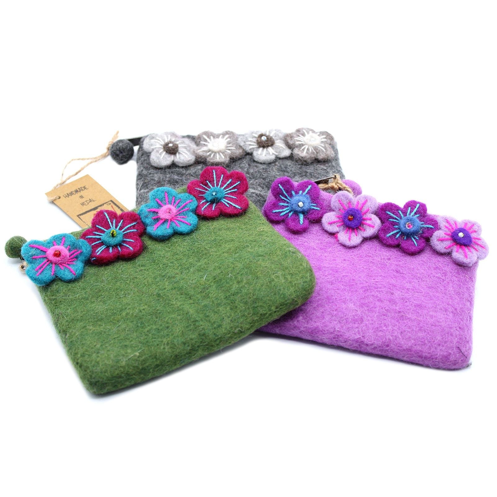 Bolsos y Estuches (15cm-12cm) de Fieltro Natural ( 20 modelos )