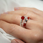 Conjunto de 3 Anillos con Gemas Ninfa ( 7 modelos )