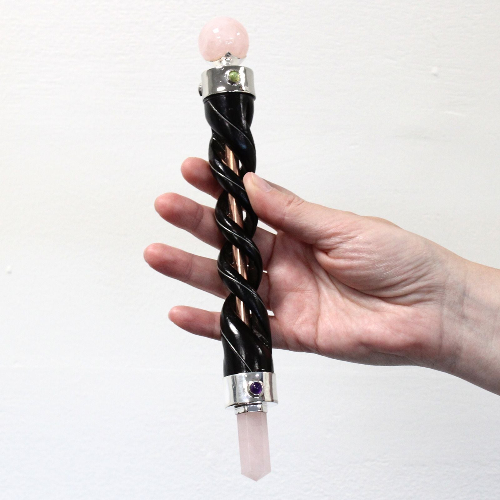 Varita de Cristal Natural para Uso Ritual ( 9 modelos )
