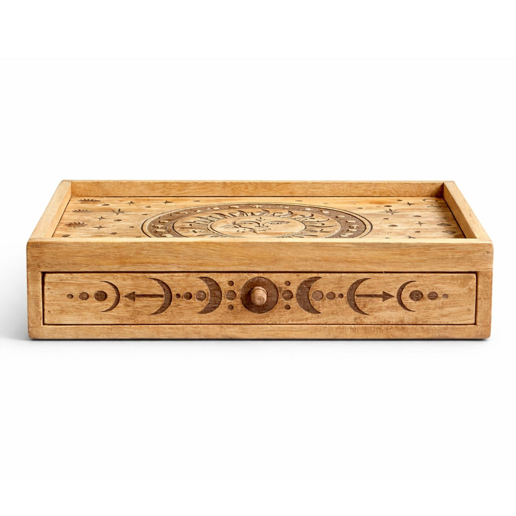 Caja de Tarot de Madera con Compartimentos ( 12 fabulosos modelos diferentes )
