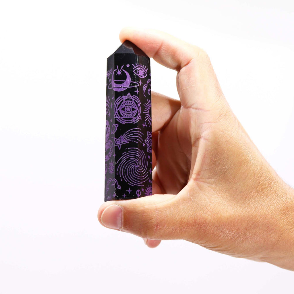 Punta de Obsidiana Negra Natural ( 5 modelos )