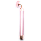 Rodillo con Vibración de Piedras Preciosas - Cuarzo rosa