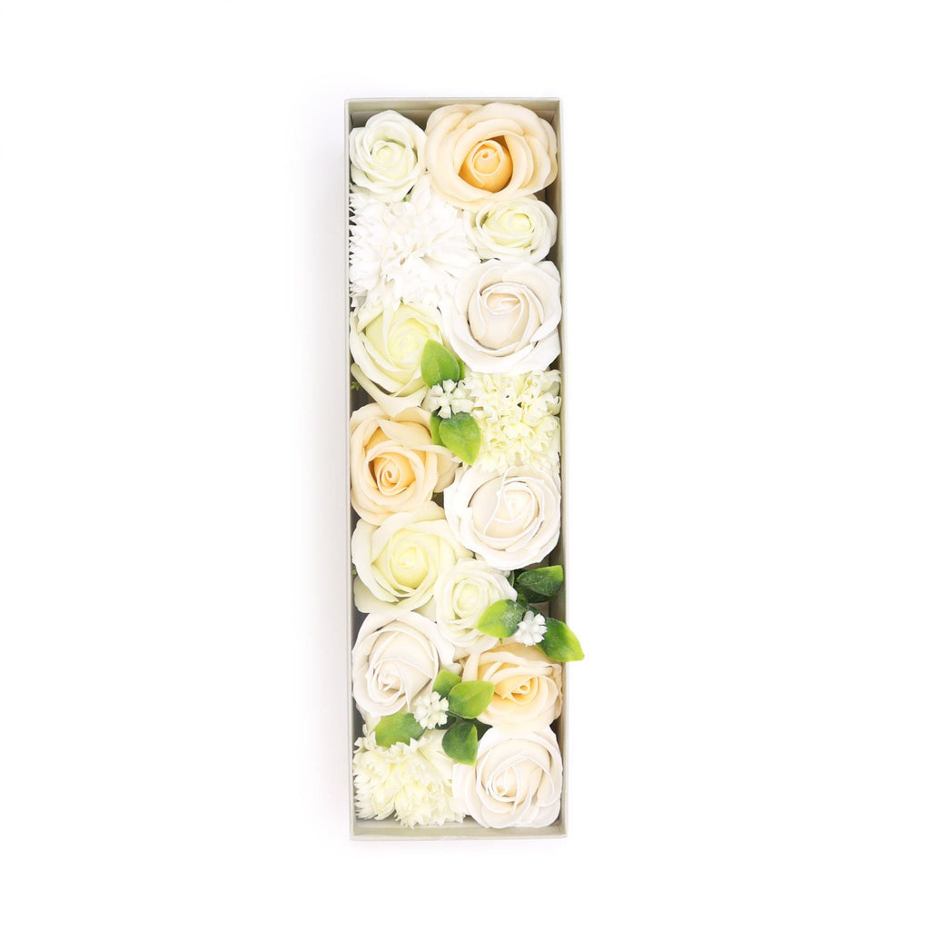 Flores de Jabón Celebraciones y Festejos -  Caja Larga ( 6 modelos diferentes )