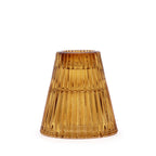 Portavelas reversible para cena / vela de té - Ámbar antiguo